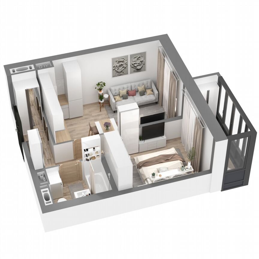 1-к. квартира, 38,8 м², 22/23 эт.