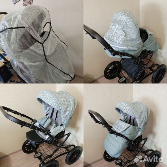 Коляска 2 в 1 indigo mio plus 14