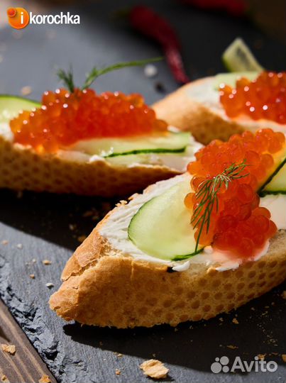 Лососевая икра.Имитация. Натуральные ингредиенты