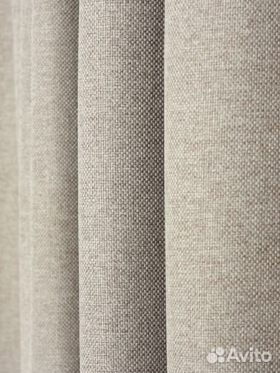 Интерьерные шторы серо-коричневый