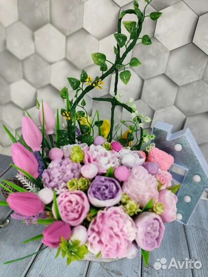 Большой мыльный букет на День рождения