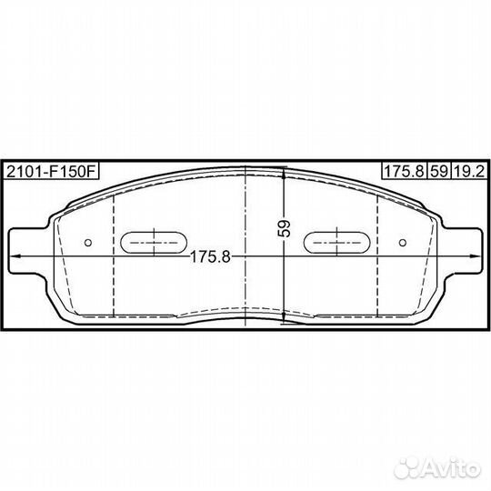 Колодки дисковые передние ford f150 04-09