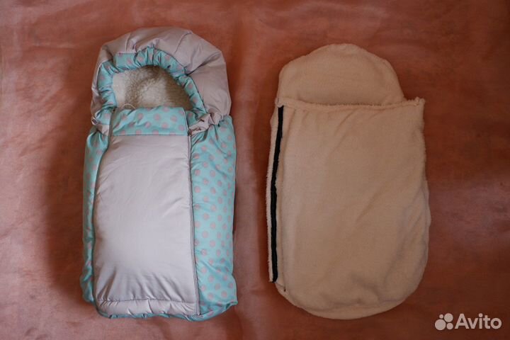 Конверт на выписку, в коляску зимний+ вкладыш