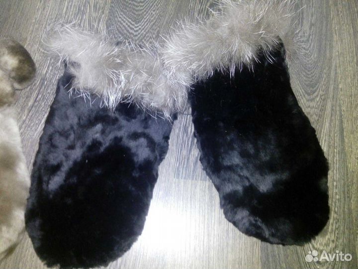 Варежки из мутона