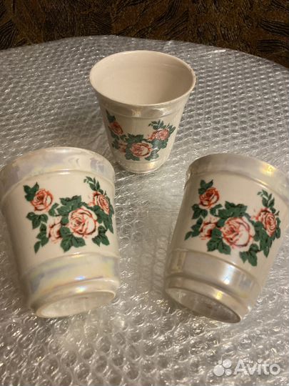 Стаканы времен СССР перламутровые ассортимент