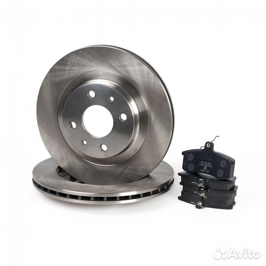 Тормозные диски ваз R14 с колодками Hofer