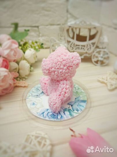 Мишка из мыла ручной работы