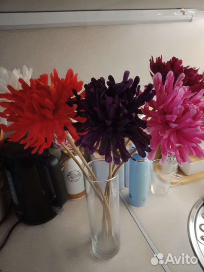 Цветок искусственный хризантема