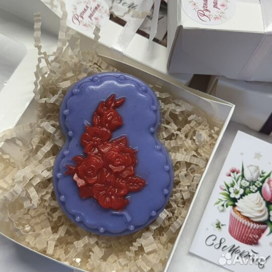 Мыло ручной работы к 8 марта