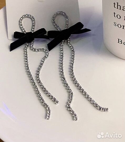 Длинные серьги Velvet bow