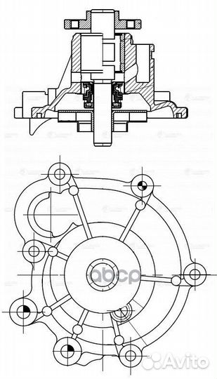 Насос водяной mercedes-benz C (W203) (00) /E (W