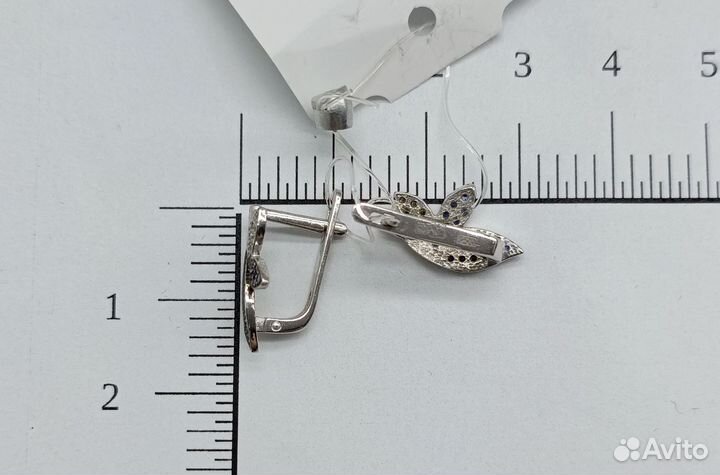 Золотые серьги с бриллиантами, арт.5