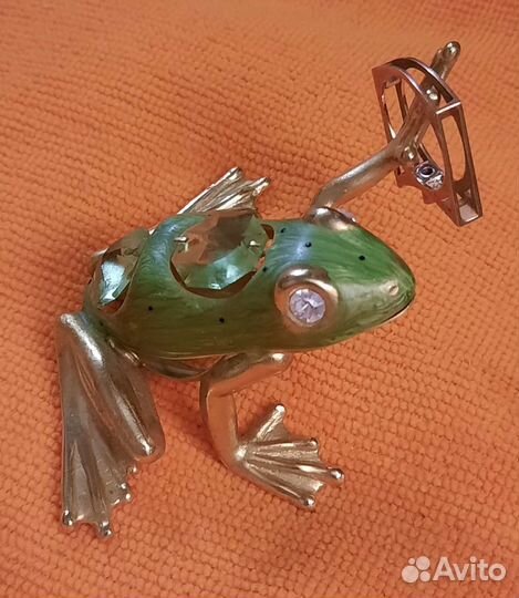 Подставка для колец фигурка лягушки