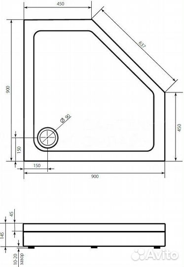 Душевой поддон
