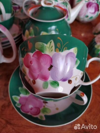 1 чайный сервиз фарфор Дулево