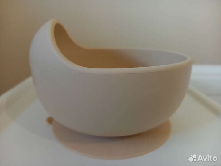 Силиконовая глубокая тарелка