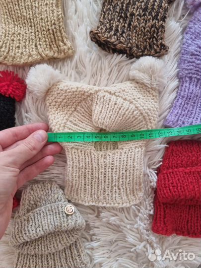 Шапочки для маленьких собак ручная работа