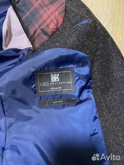 Твидовый пиджак мужской,M&S collection, Англия