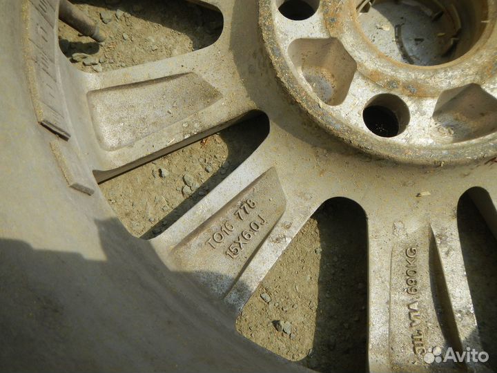 Диск колесный литой R15 5*114,3 j6,0 ET45 DIA60,1