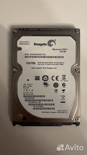 Жесткий диск Seagate 320 гб