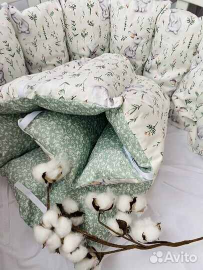 Бортики в кроватку, индивидуальный пошив