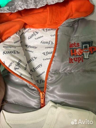 Жилетка утепленная детская и лонгслив