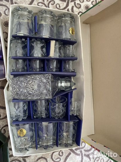 Набор посуды хрусталь