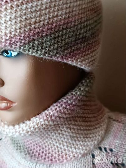 Комплект шапка и манишка