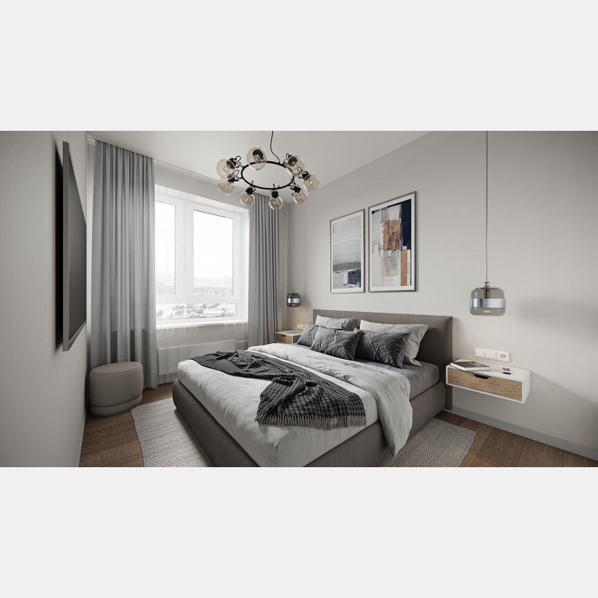 2-к. квартира, 62,6 м², 4/15 эт.