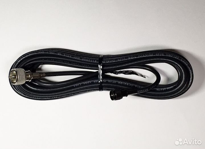 Кабель вч Belden 8240 с разъемами UHF/mini UHF