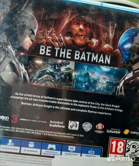 Batman рыцарь аркхема ps4