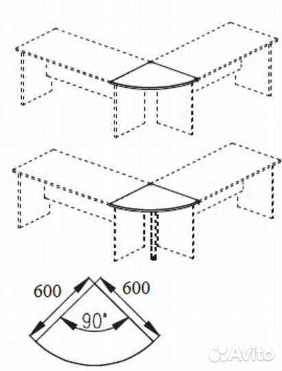Стол угловой
