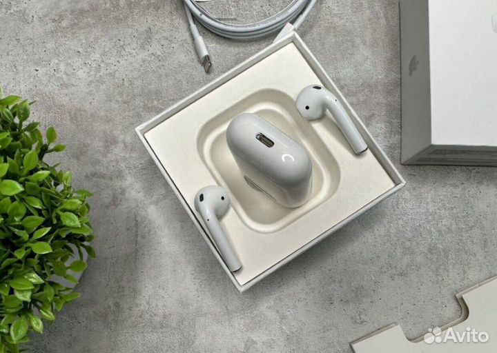 Наушники Apple airpods 2 Lux +Чехол в