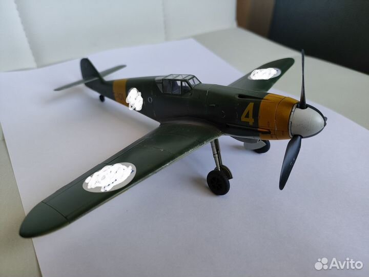 Сборная модель самолета Bf-109 F2