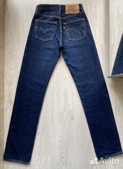 Синие прямые джинсы Levi's 501