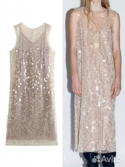 Вечернее платье zara 48 размер новое