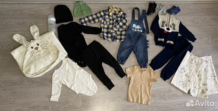 Одежда пакетом для мальчика 74 80