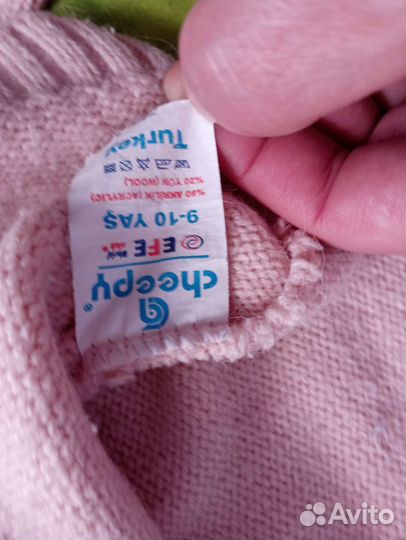 Свитер туника для девочки