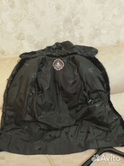 Шуба норковая 42 44 черная трансформер