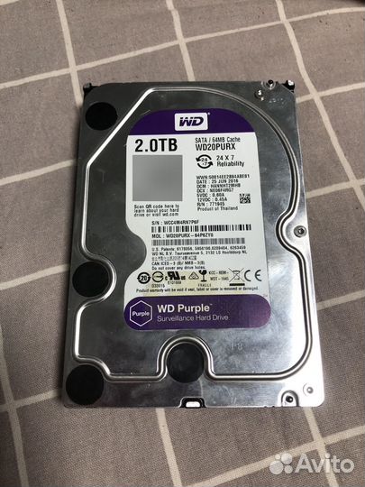 Жесткий диск 2 тб wd purple