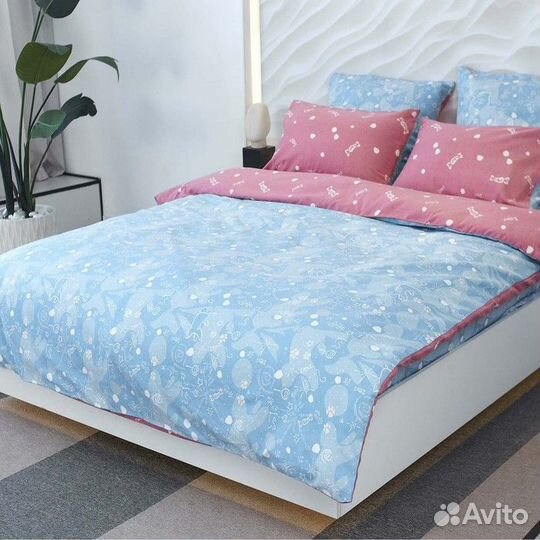 Кпб Евро Ума 200х220, 240х260, 50х70 2шт, фланель