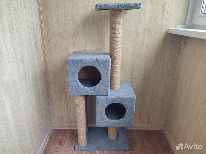 Домик-когтеточка двойной для животных