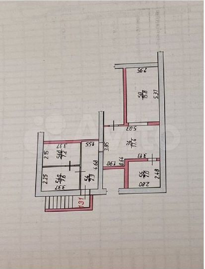 Помещение с арендатором, 62.3 м²