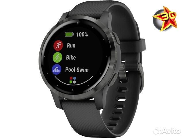 Часы Garmin Vivoactive 4S Black/Slate 010-02172-14