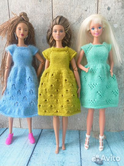 Вязаная одежда для барби
