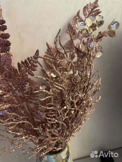 Искусственные цветы для декора 7 веток