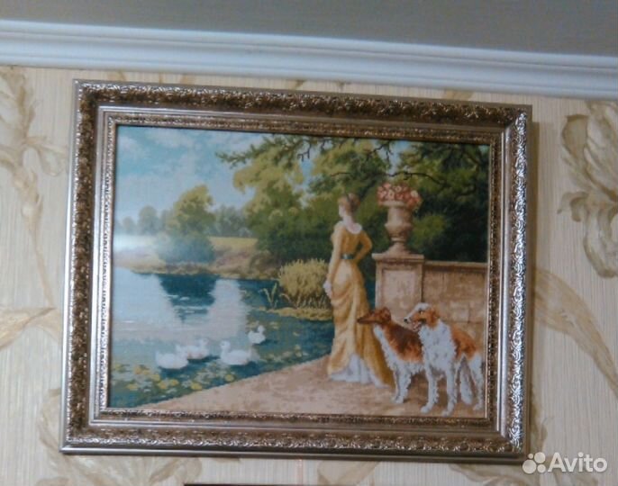 Вышивка картины Ручная работа