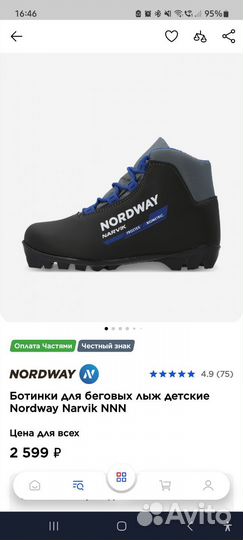 Лыжные ботинки