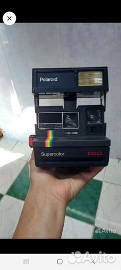 Фотоаппарат СССР zenit-E и polaroid 635CL