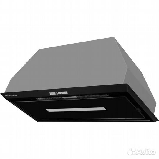 Intro 70 black, Встраиваемая вытяжка/ Встраиваемая, 70 см, 1000 м3/ч, отвод воздуха/рециркуляция, че